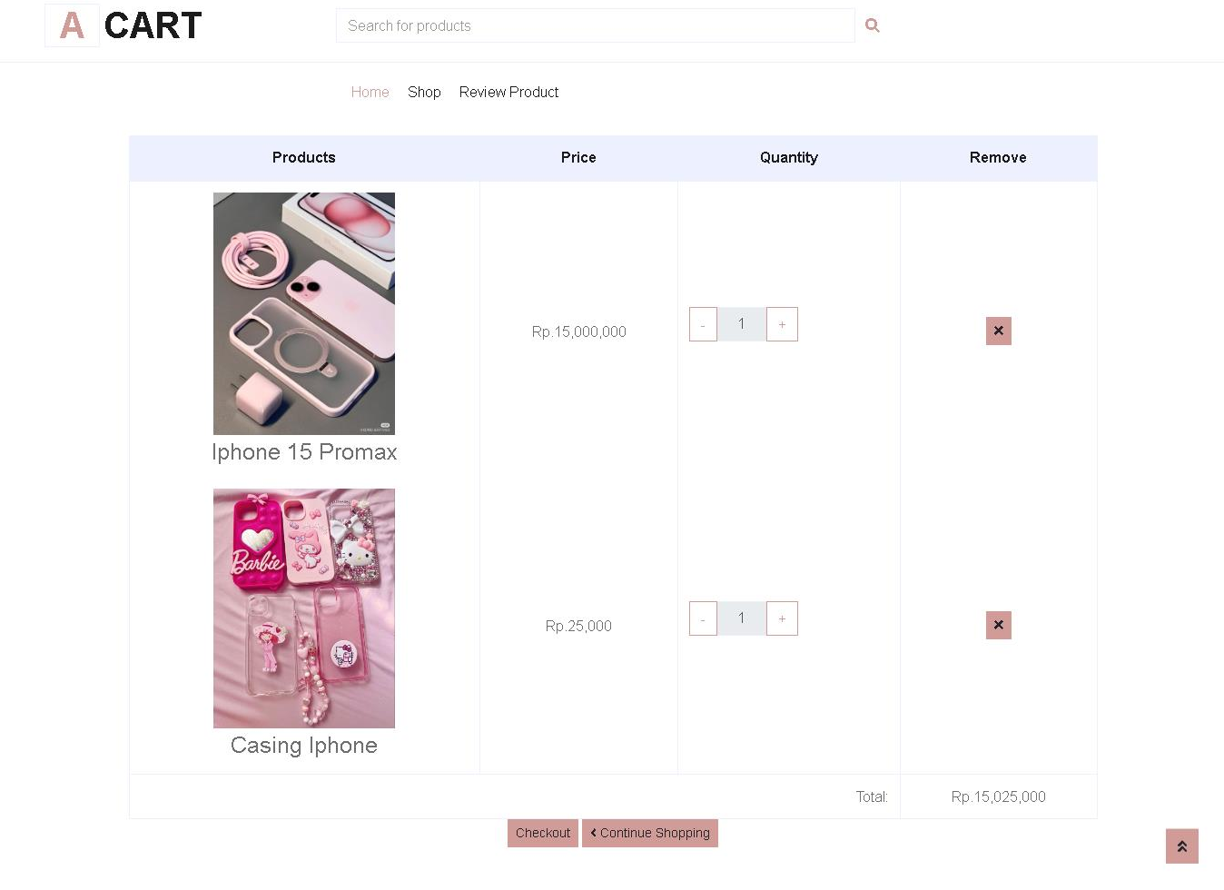 Aplikasi E-Commerce